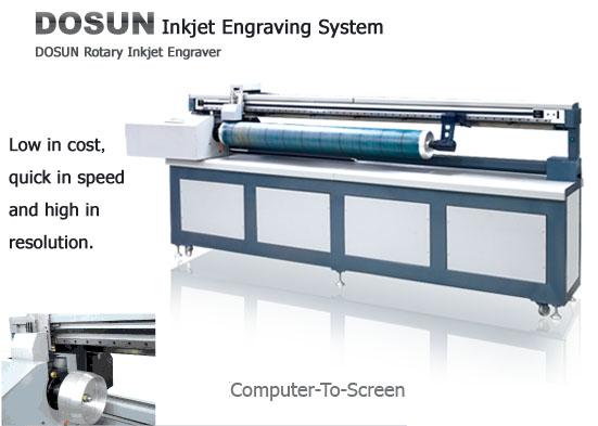Engraver Inkjet высокого разрешения роторный с 2200/3200/3600 mm ширины экрана 0